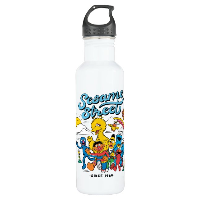 Bouteille D'eau Sesame Street | Amis depuis 1969 (Devant)