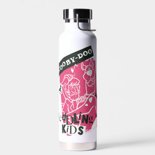 Bouteille D'eau Shaggy and Scooby Doo Meddling Kids Punk Outline
