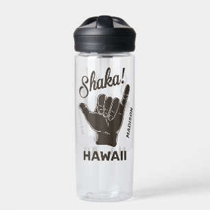 Bouteille D'eau Shaka du nom et de l'emplacement personnalisés