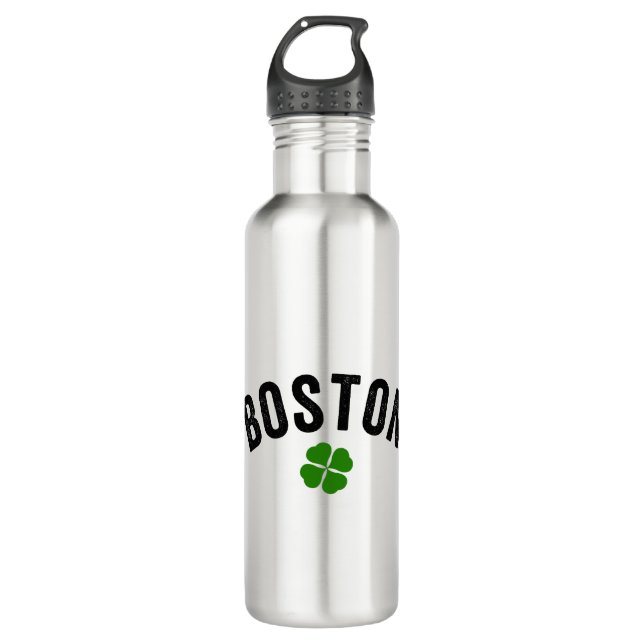 Bouteille D'eau Shamrock irlandais de Boston (Devant)