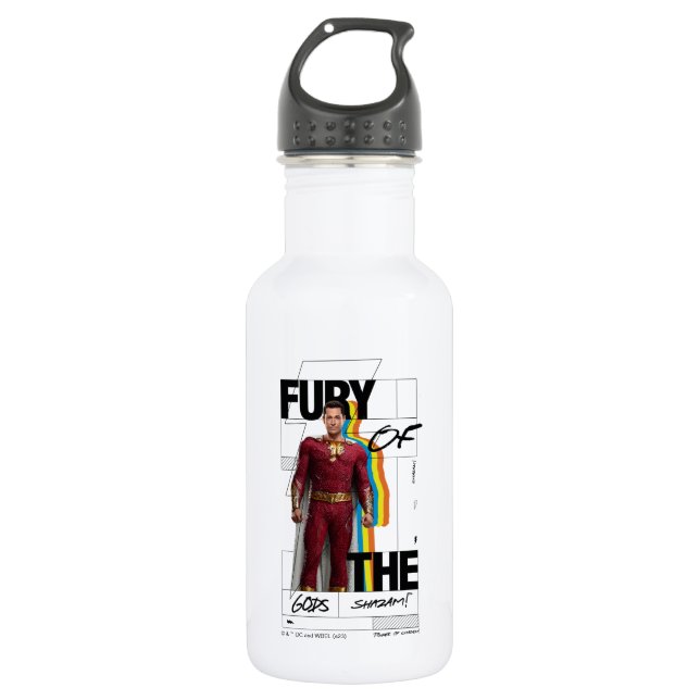 Bouteille D'eau SHAZAM ! Furie des dieux | Art de style d'album ré (Devant)