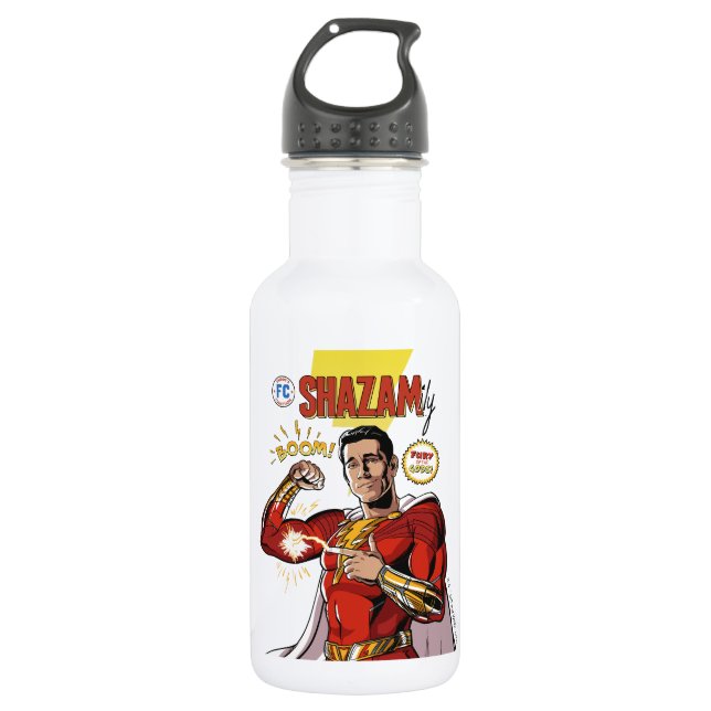 Bouteille D'eau SHAZAM ! Furie des dieux | Housse de bande dessiné (Devant)