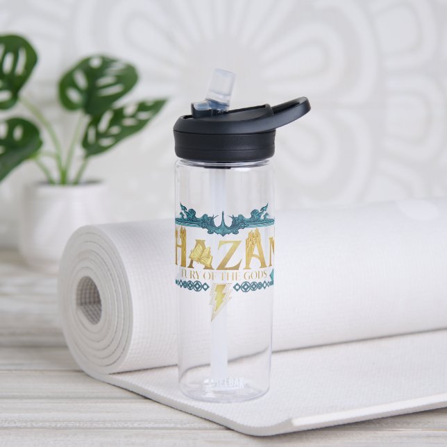 Bouteille D'eau SHAZAM ! Furie des dieux | Logo mythique (Yoga)