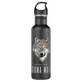 Bouteille D'eau Sigma Homme Loup Lone Loner Mème