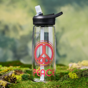 Bouteille D'eau Signe de paix psychédélique Etro graphique linéair