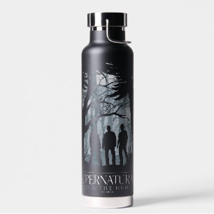 Bouteille D'eau Silhouette de la forêt surnaturelle