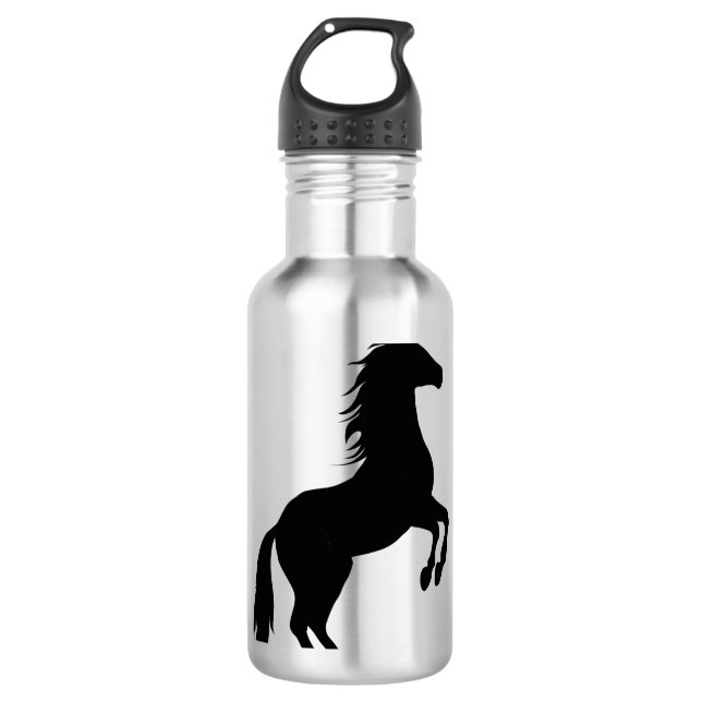 Bouteille D'eau Silhouette de licorne (Devant)