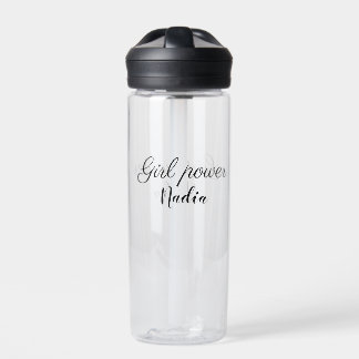 Bouteille D'eau simple minimum fille puissance ajouter nom texte i