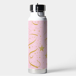 Bouteille D'eau Sip cosmique - Thermos en céramique rose et or éto