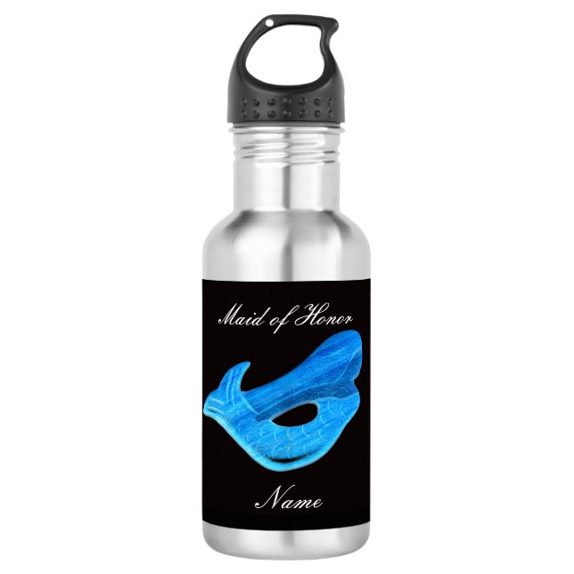 Bouteille D'eau Sirène d'honneur bleue (Devant)