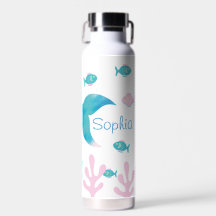 Sirène sous l'eau Rose Bleu Pastel