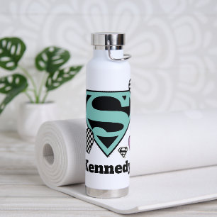 Bouteille D'eau Skater Girl Supergirl Coeurs S-Shield