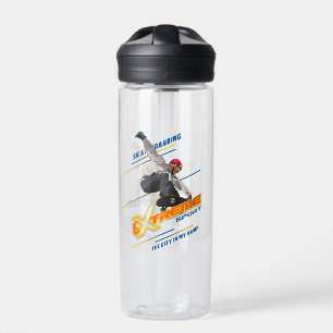 Bouteille D'eau Skateur de sport extrême rétro