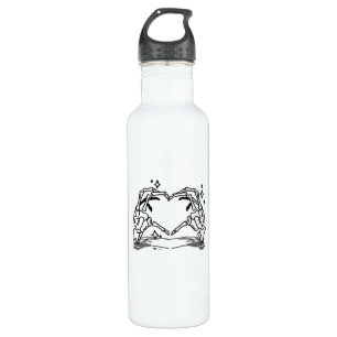 Bouteille D'eau Skeleton Coeur main drôle Design