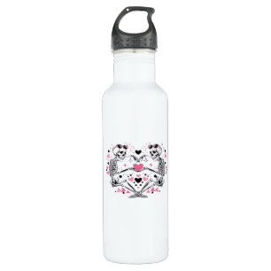 Bouteille D'eau Skeleton Heart Mains Classique Viral