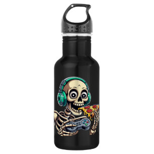 Bouteille D'eau Skeleton’s Ultimate Cheat Day : Cheesy Pizza Gamin
