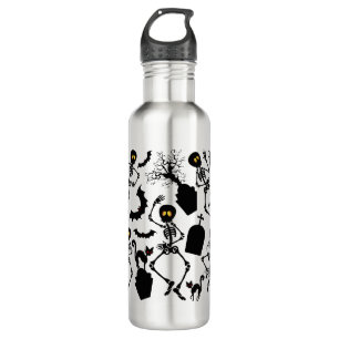 Bouteille D'eau Skeletons d'Halloween Macabre Dance