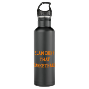 Bouteille D'eau Slam Dunk That Basketball Black Orange