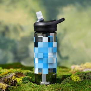 Bouteille D'eau SlipperyJoe's carrés mosaïque d'art moderne tridim