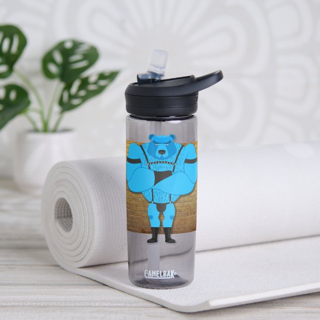 Bouteille D'eau SlipperyJoe's gay muscle ours dessin animé thong l (Yoga)