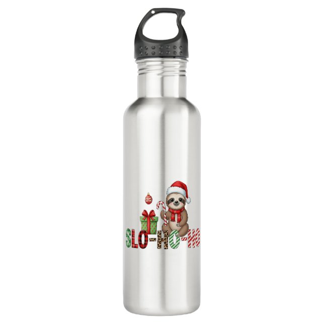 Bouteille D'eau Slo Ho Ho Xmas Sloth 2 (Devant)