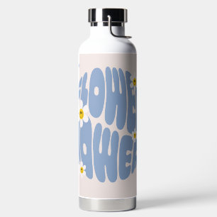 Bouteille D'eau Slogan d'alimentation des fleurs