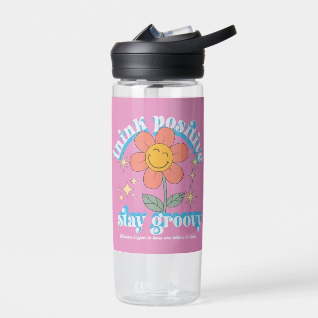 Bouteille D'eau Slogan Super pour un séjour positif (Gauche)