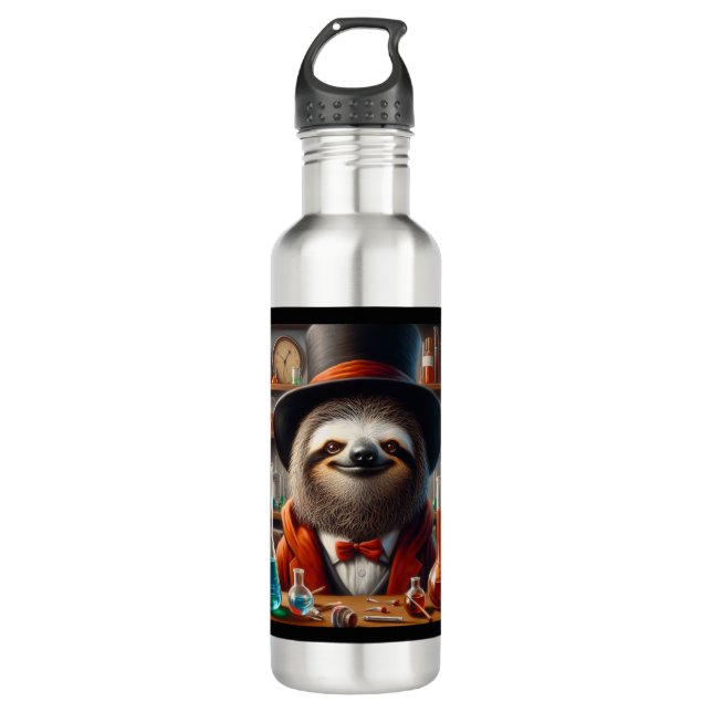 Bouteille D'eau Sloth Mad Scientifique (Devant)