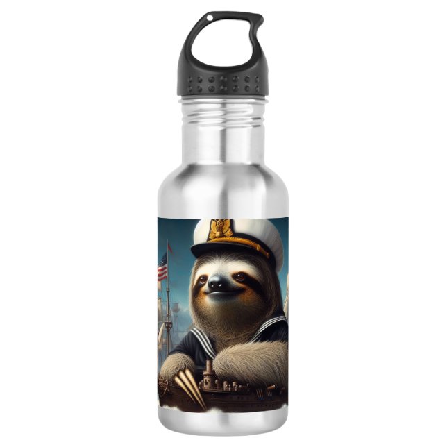 Bouteille D'eau Sloth Sailor (Devant)