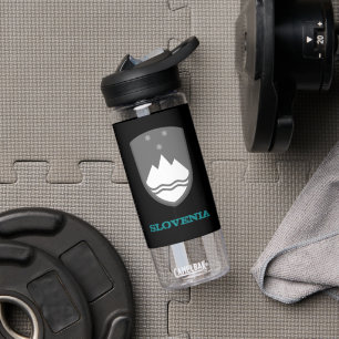 Bouteille D'eau Slovénie Fitness & armoiries slovènes / drapeau