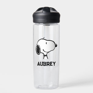 Bouteille D'eau Snoopy Smile Giggle Laugh Ajouter Votre Nom