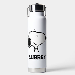 Bouteille D'eau Snoopy Smile Giggle Laugh Ajouter Votre Nom