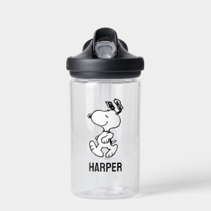 Bouteille D'eau Snoopy So Sweet Flower Motif   Ajouter Votre Nom