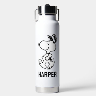 Bouteille D'eau Snoopy So Sweet Flower Motif Ajouter Votre Nom