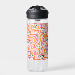 Bouteille D'eau Snoopy & Woodstock Super Vibes Motif orange