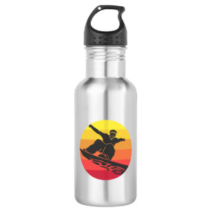 Bouteille D'eau Snowboard Jump Retro