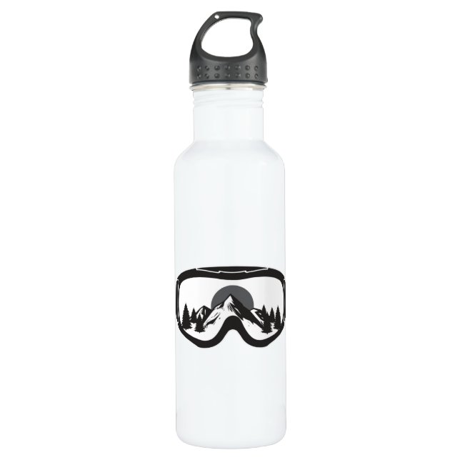 Bouteille D'eau Snowboard Snowboard Snowboard Idée de cadeaux amus (Devant)