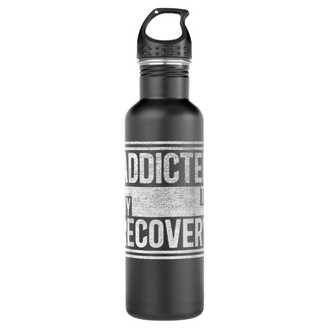 Bouteille D'eau Sober    ChemiseAddicted à ma    guérisonSobriety  (Devant)