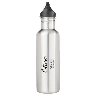 Bouteille D'eau Sobriety Nom personnalisé et date de sobre Affirma