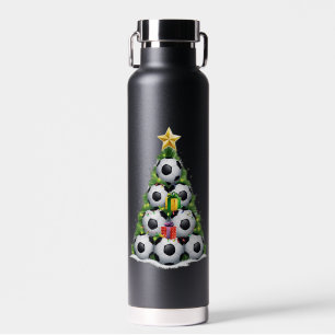 Bouteille D'eau Soccer Noël Arbre Joueur Joueurs Joueurs Joueurs J