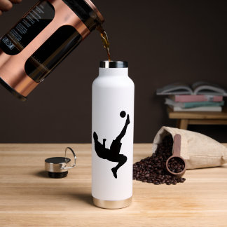 Bouteille D'eau Soccer Player Silhouette Water Bottle