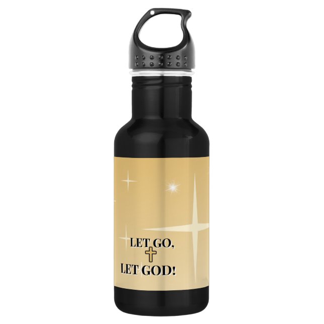 Bouteille D'eau Soft Grace Let Go Let God Cross (Devant)
