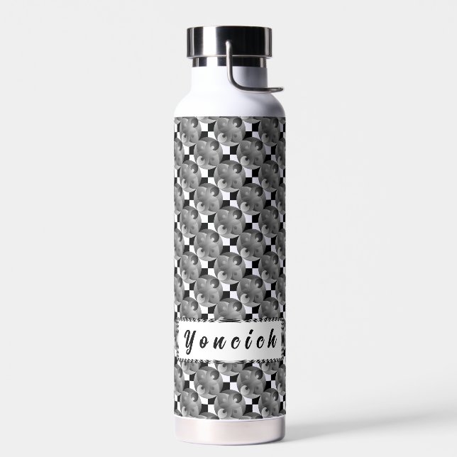 Bouteille D'eau Solde noir et blanc par Kenneth Yoncich (Gauche)