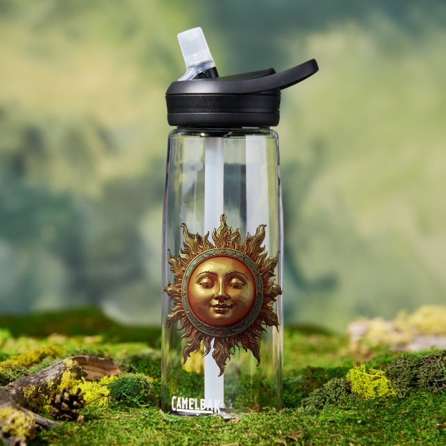 Bouteille D'eau Soleil céleste (En extérieur (pivotée))