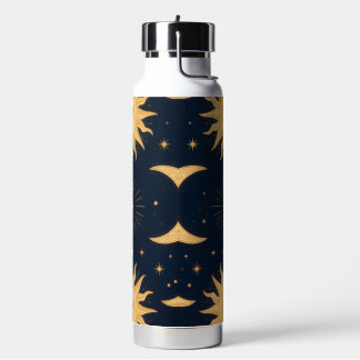 Bouteille D'eau Soleil et Motif céleste de Soleil et Lune