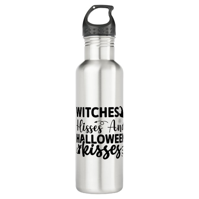 Bouteille D'eau Sorcières Baisers Et Baisers D'Halloween (Devant)