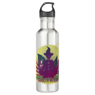 Bouteille D'eau Sorcières Halloween Yoga Namaste
