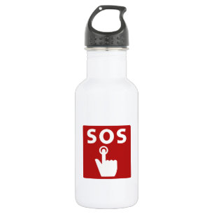 Bouteille D'eau SOS, signe de souterrain, Japon