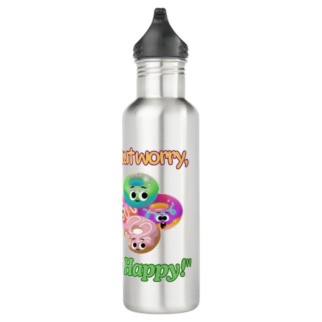 BOUTEILLE D'EAU SOUCIEZ-VOUS D'ÊTRE HEUREUX (Droite)