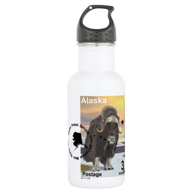 Bouteille D'eau Souvenir Muskox (Devant)